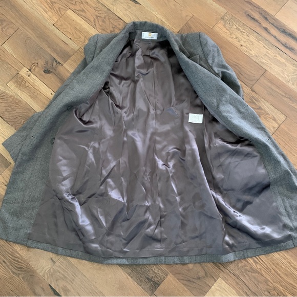 Givenchy Couture Paris Grey Double Breasted Hourglass Wool Blazer Jacket Size S - Picture 11 of 14